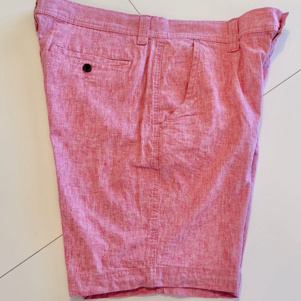 St. John Bay Coral 9” Linen/cotton Comfort Stretch Bermuda Shorts waist 36 - Picture 2 of 6